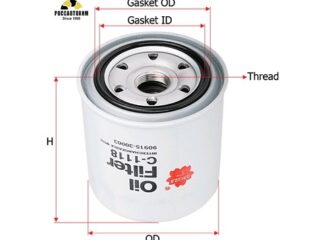 Фильтр масляный Sakura C1118 (WP 1026)