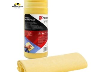 Замша протирочная TORSO 43×32 см в тубе, МИКС