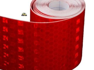 Светоотражающая лента TORSO, самоклеящаяся, красная, 5 см х 3 м 4330994