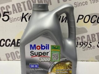 Моторное масло MOBIL SUPER 3000 X1 FORMULA FE 5W30 кан 4л 151527 Турция