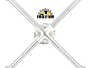 Ключ баллонный-крест (17*19*21*22)(усиленный) 400мм (АвтоDело) 34417