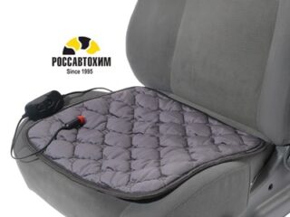 Накидка с подогревом TORSO, 12 В, регулятор, 42×42 см, провод 90 см, серый