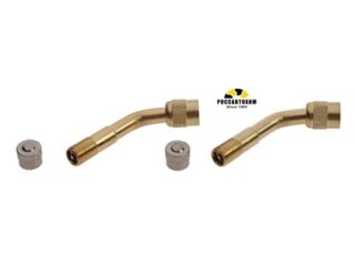 Удлинитель вентиля TORSO, металлический, угол 135°, набор 2 шт 7573544