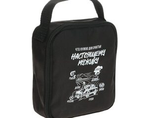 Сумка автомобилиста "Настоящему мужику", 14 × 6,5 × 17  см, чёрный 10365649