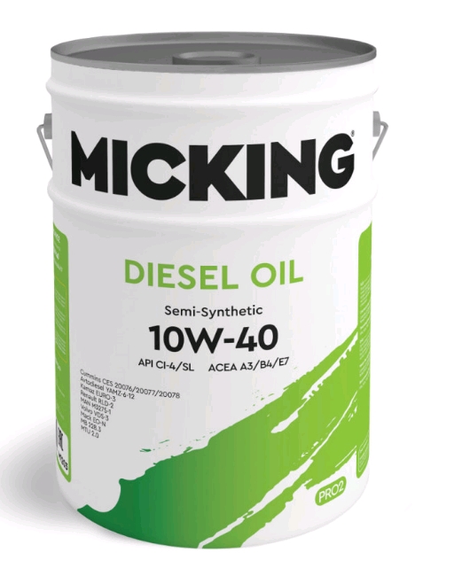 Масло моторное Micking Diesel Oil PRO2 10W40 п/с API CI-4/SL дизель 20л арт М1203