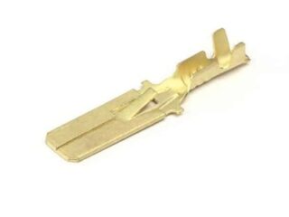 Разъем "Cargen" (папа) средний 6,3 (с фиксацией) под сечение 0,5-1,0 мм