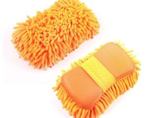 Губка для мытья авто, 24×11 см, микрофибра, МИКС 838197