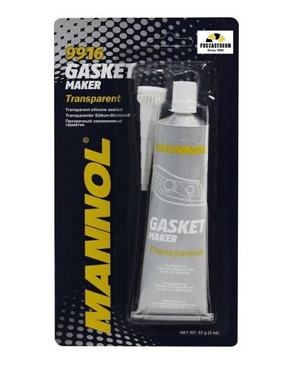 Герметик MANNOL силиконовый прозрачный 80мл 9916