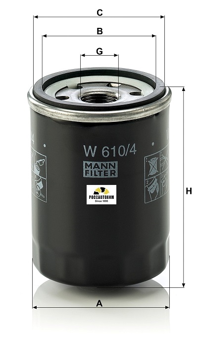 Фильтр масляный MANN W610/4