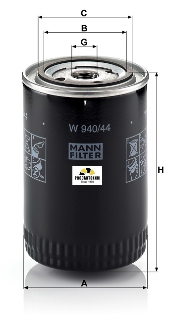Фильтр масляный MANN W940/44