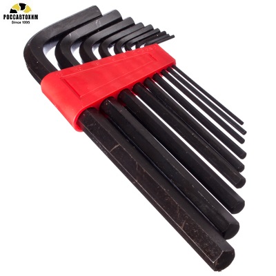 Набор ключей шестигранников 2,0-12мм,9шт.(012) ЕРМАК /657-012/