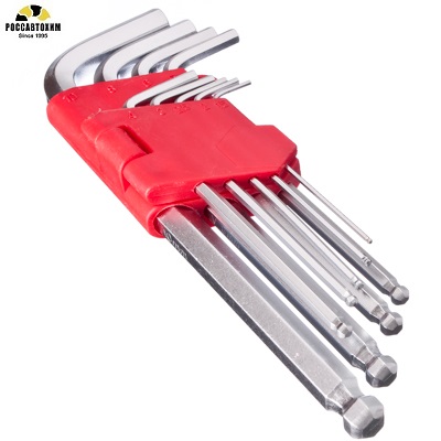 ЕРМАК Набор ключей - шестигранников 1,5-10мм, 9шт. (015) /657-015/