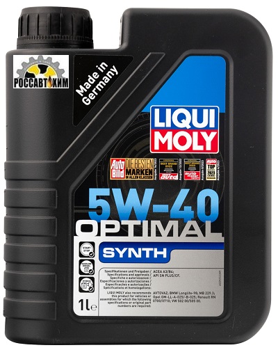 Масло моторное LIQUI MOLY Optimal Synth 5W40 1л 3925