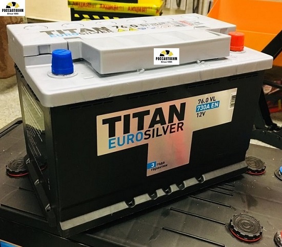 АКБ ТИТАН EURO SILVER 6СТ-76.0 76 А/ч о/п