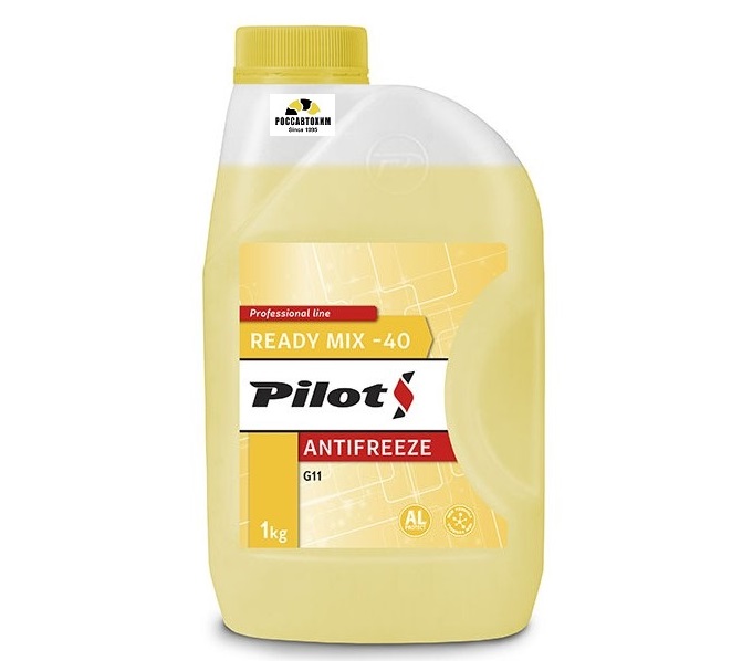Антифриз PILOTS YELLOW LINE -40 1кг Желтый