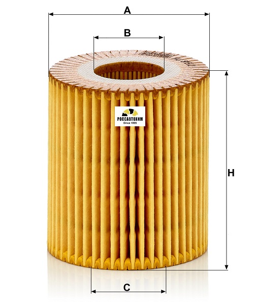 Фильтр масляный MANN HU815/2x
