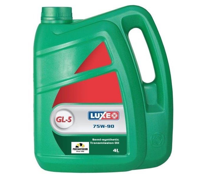 Масло трансмиссионное GL-5 75W90 транс.4л п/с LUXE