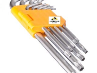 Набор ключей TORX-профиль 9пр.(75*3мм-170*9мм) ЕРМАК /657-024/