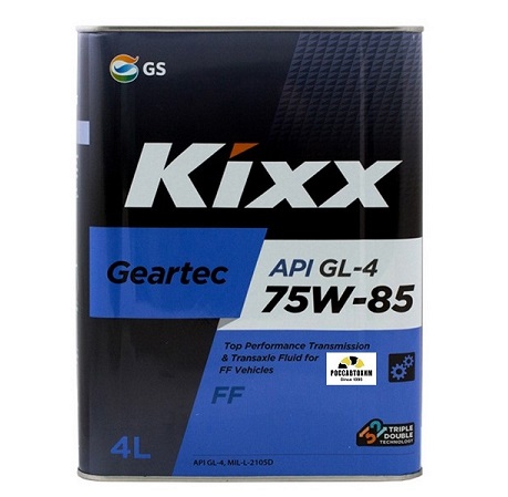 Масло трансмиссионное KIXX Geartec FF 75W85 GL-4 п/с 4л