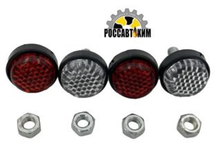 Болты номерн.знака 19 большой бело-красн.сереб.(блистер) 019t