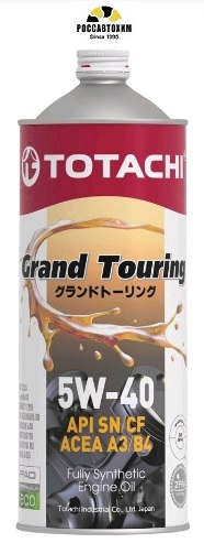 Масло моторное TOTACHI Grand Touring Fully Synthetic 5W40 SN, A3/B4 синт. 1л