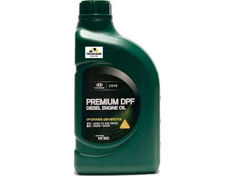 Масло моторное Hyundai/KIA Premium DPF Diesel SAE5W30 C3 с саж.фильтр 1л /05200-00120/