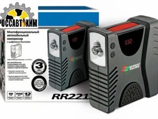 RR2213 Многофункциональный автомобильный компрессор с цифровым дисплеем 12В