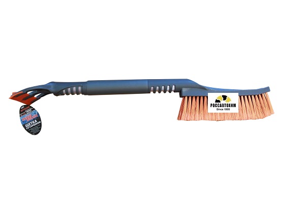 Щетка со скребком, серо-оранжевая AL-101
