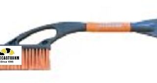 Щетка со скребком, серо-оранжевая AL-102