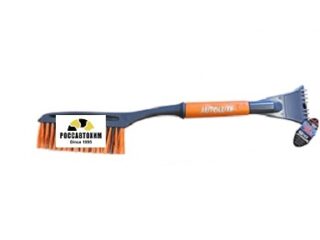 Щетка со скребком, серо-оранжевая AL-103