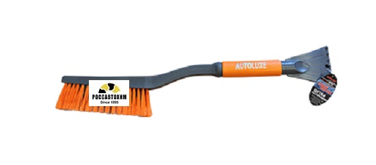 Щетка со скребком, серо-оранжевая AL-110