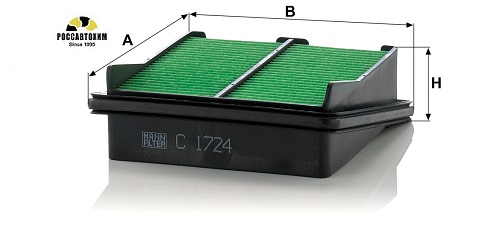 Фильтр воздушный MANN С1724