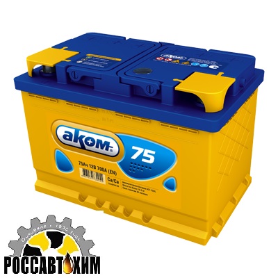 АКБ АКОМ 6 СТ- 75 АПЗ о/п Euro