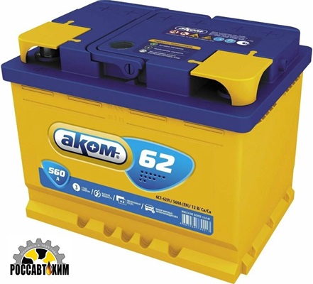 АКБ АКОМ 6 СТ- 62 п/п VL