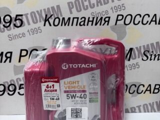 Акция!!! Масло моторное TOTACHI NIRO LV SN/CF Synthetic 5W-40 4л / 3,47 кг (4+1=5л)