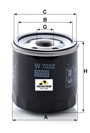 Фильтр масляный MANN W7032