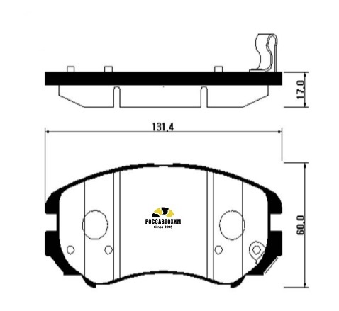 Колодки тормозные дисковые HSB HP0009