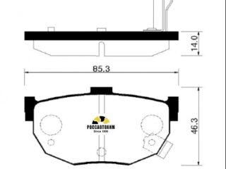 Колодки тормозные дисковые HSB HP0021