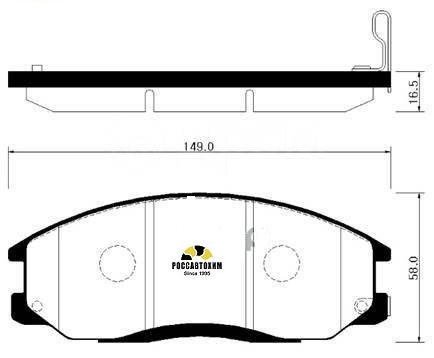 Колодки тормозные дисковые HSB HP0024