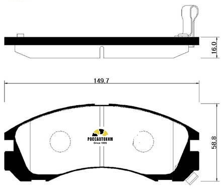 Колодки тормозные дисковые HSB HP0025