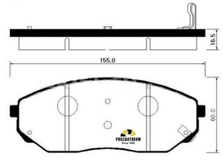 Колодки тормозные дисковые HSB HP1017