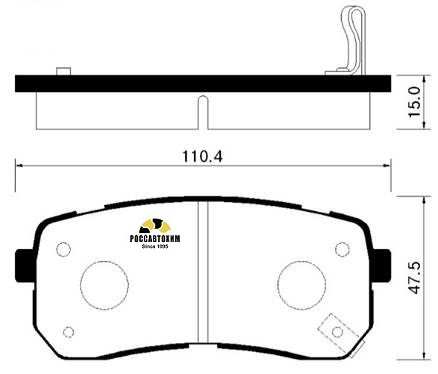 Колодки тормозные дисковые HSB HP1037