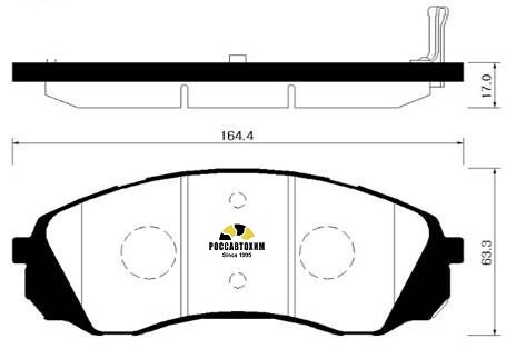 Колодки тормозные дисковые HSB HP1039
