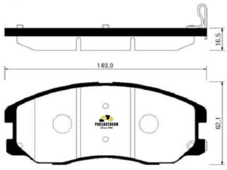 Колодки тормозные дисковые HSB HP2017