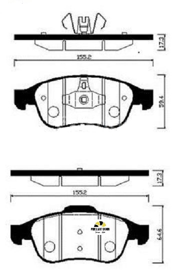 Колодки тормозные дисковые HSB HP3009
