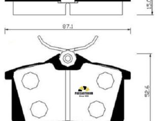 Колодки тормозные дисковые HSB HP3010
