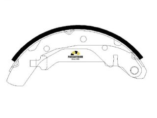 HS2002 Колодки тормозные барабанные