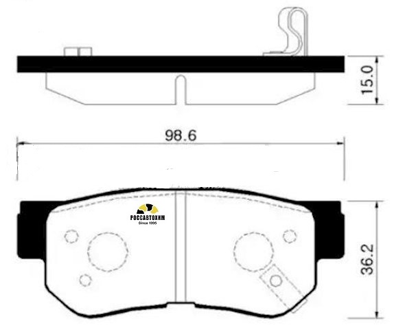 Колодки тормозные дисковые HSB HP0008
