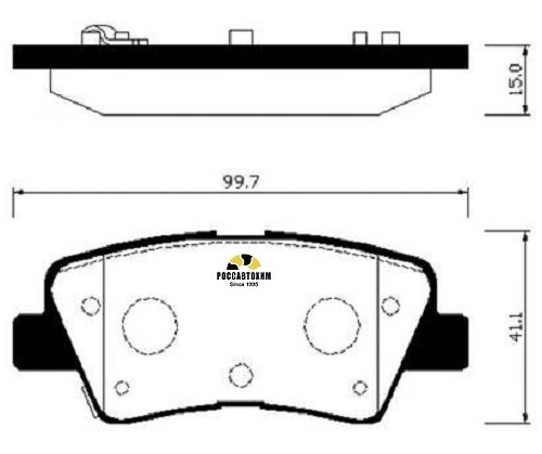 Колодки тормозные дисковые HSB HP0046