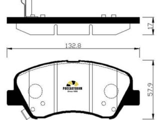 Колодки тормозные дисковые HSB HP0047 (HP0045)